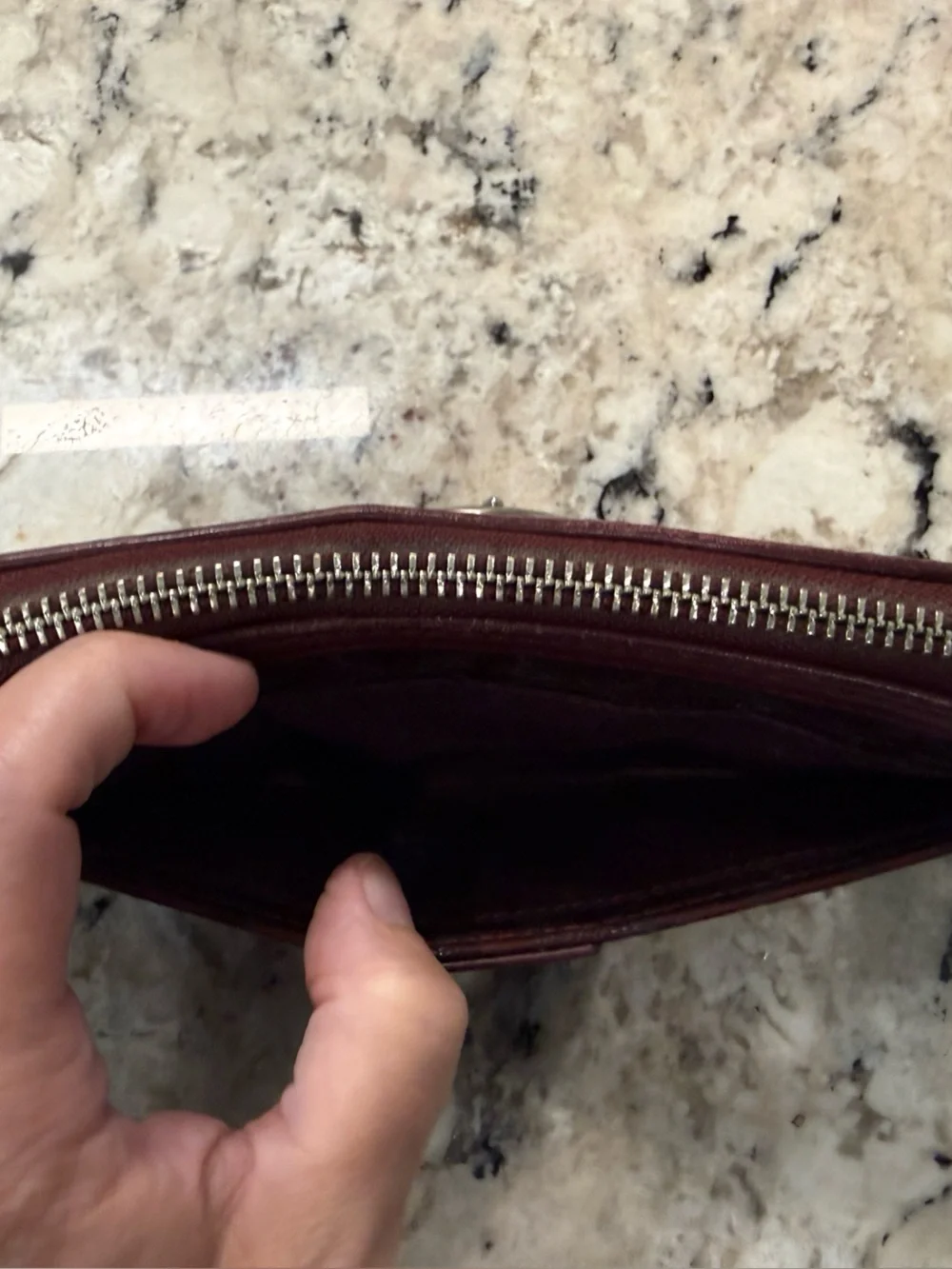 Coach EUC Burgundy Soho Signature Canvas Wallet w/Buckle